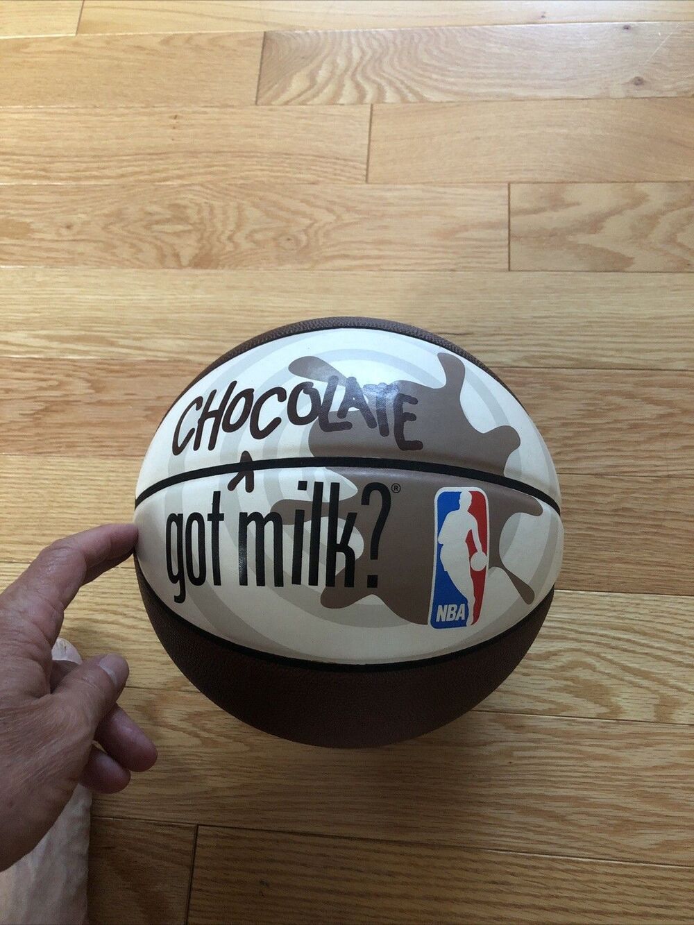 Vintage Spalding Got Chocolate Milk Official NBA Basketball 2000 Rare D. Stern
